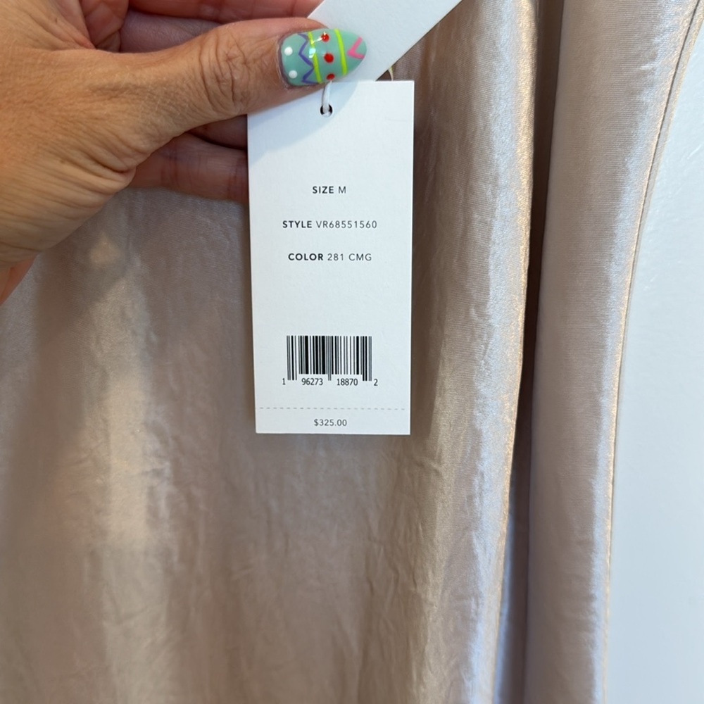 Vince Champagne Beige satin Slip Dress - Picture 5 of 8